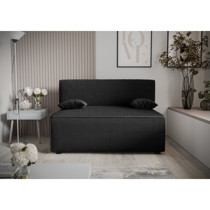 Komfortables Sofa mit Stauraum RADANA – schwarz 1