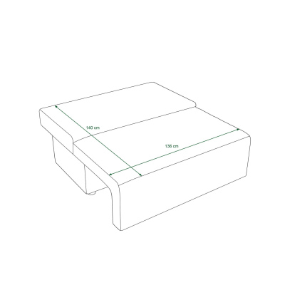 Komfortables Sofa mit Stauraum RADANA – schwarz 1