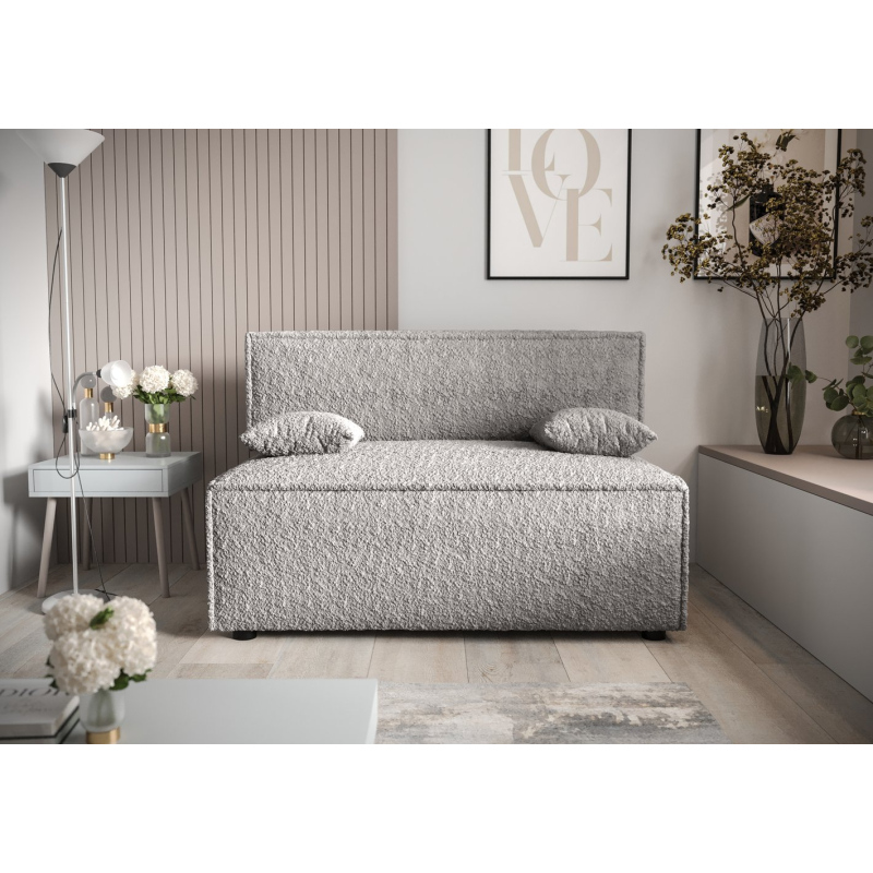 Komfortables Sofa mit Stauraum RADANA – hellgrau