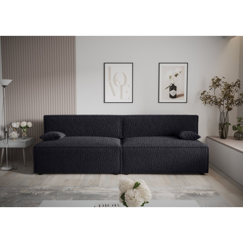 Stilvolles Sofa mit Stauraum RADANA – schwarz 2