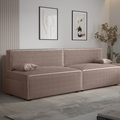 Stilvolles Sofa mit Stauraum RADANA – hellbraun 2
