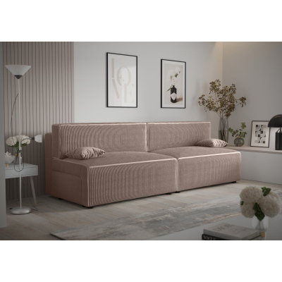 Stilvolles Sofa mit Stauraum RADANA – hellbraun 2
