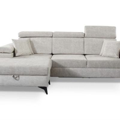 RAIWIN MINI Schlafsofa mit Stauraum – Landhausgrau