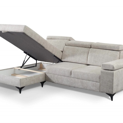 RAIWIN MINI Schlafsofa mit Stauraum – Landhausgrau