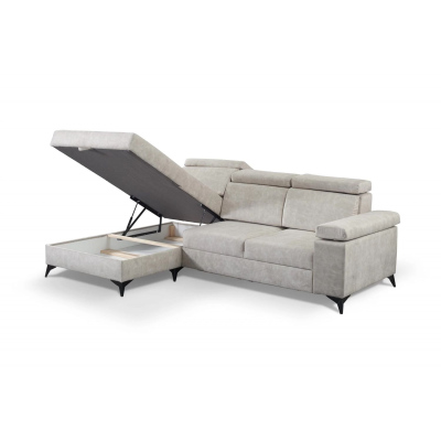 RAIWIN MINI Schlafsofa mit Stauraum – Landhausgrau