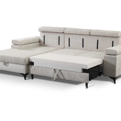 RAIWIN MINI Schlafsofa mit Stauraum – Landhausgrau