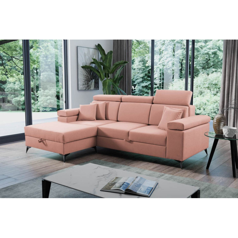 RAIWIN MINI Schlafsofa mit Stauraum - rosa