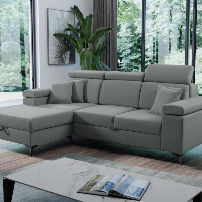 RAIWIN MINI Schlafsofa mit Stauraum - grau