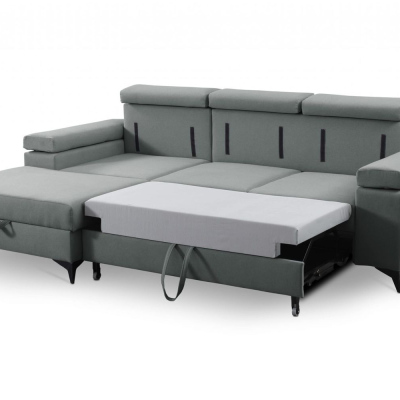 RAIWIN MINI Schlafsofa mit Stauraum - grau