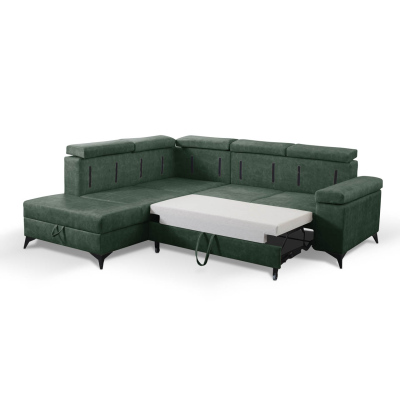 RAIWIN Schlafsofa mit Stauraum – Landhausgrün