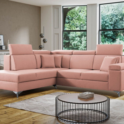 RAIWIN Schlafsofa mit Stauraum - rosa