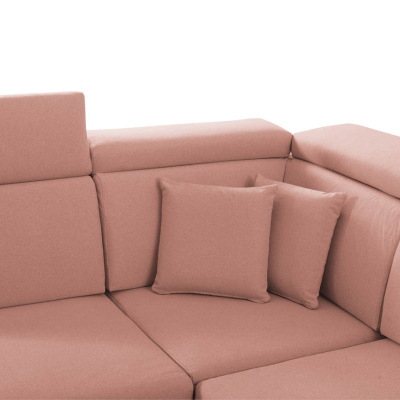 RAIWIN Schlafsofa mit Stauraum - rosa