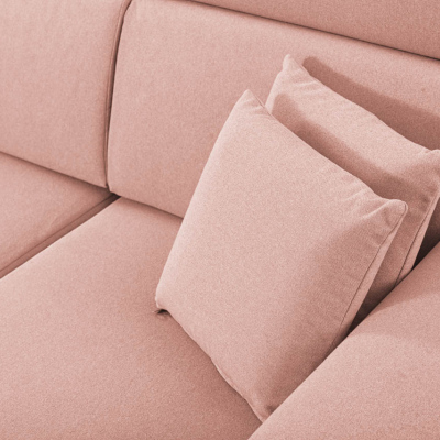 RAIWIN Schlafsofa mit Stauraum - rosa