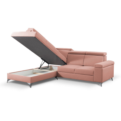 RAIWIN Schlafsofa mit Stauraum - rosa