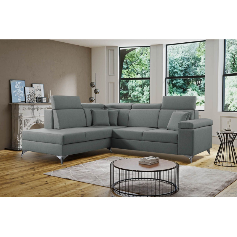 RAIWIN Schlafsofa mit Stauraum - grau