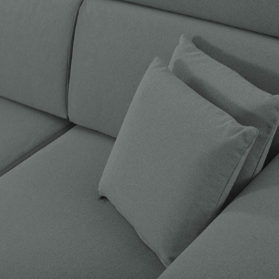 RAIWIN Schlafsofa mit Stauraum - grau