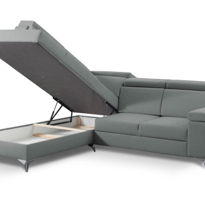 RAIWIN Schlafsofa mit Stauraum - grau