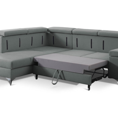 RAIWIN Schlafsofa mit Stauraum - grau