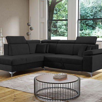 RAIWIN Schlafsofa mit Stauraum - schwarz