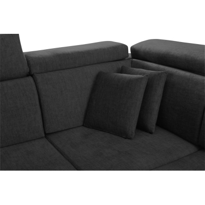 RAIWIN Schlafsofa mit Stauraum - schwarz