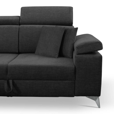 RAIWIN Schlafsofa mit Stauraum - schwarz