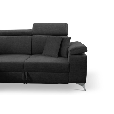 RAIWIN Schlafsofa mit Stauraum - schwarz