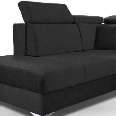 RAIWIN Schlafsofa mit Stauraum - schwarz
