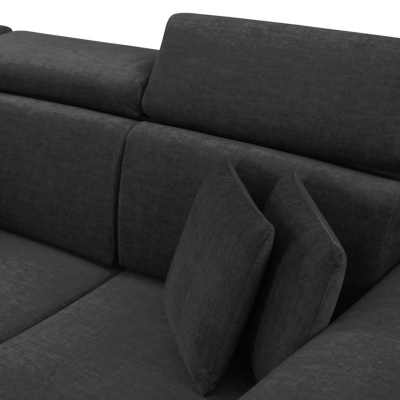RAIWIN Schlafsofa mit Stauraum - schwarz
