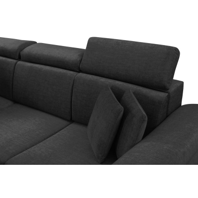 RAIWIN Schlafsofa mit Stauraum - schwarz
