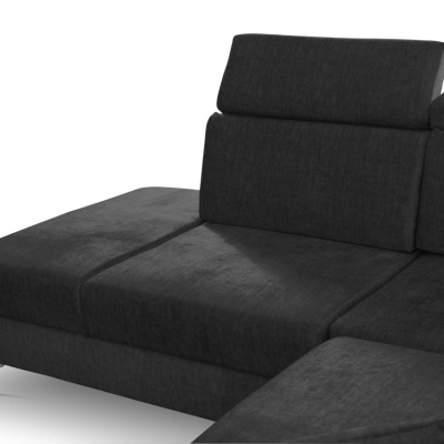RAIWIN Schlafsofa mit Stauraum - schwarz