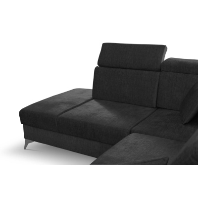 RAIWIN Schlafsofa mit Stauraum - schwarz