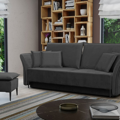 Schlafsofa MECKY - schwarz