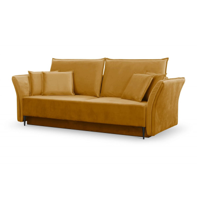 Schlafsofa MECKY - gelbbraun