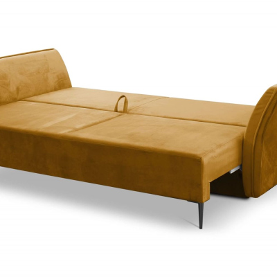 Schlafsofa MECKY - gelbbraun