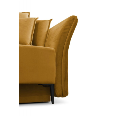 Schlafsofa MECKY - gelbbraun