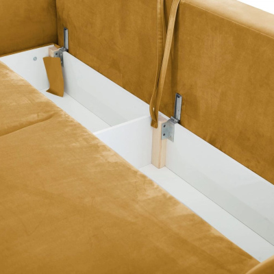 Schlafsofa MECKY - gelbbraun