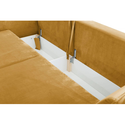 Schlafsofa MECKY - gelbbraun