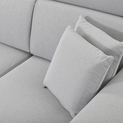 RAIWIN Schlafsofa mit Stauraum - hellgrau 2