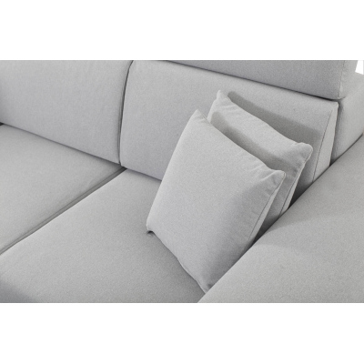 RAIWIN Schlafsofa mit Stauraum – Landhausgrau