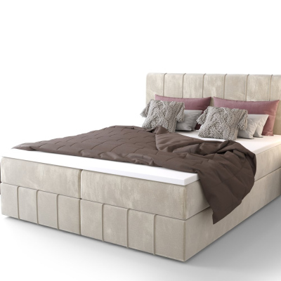 Boxspringbett MADLEN – 180x200, Beige
