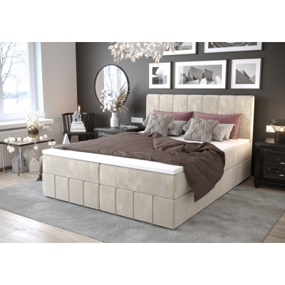 Boxspringbett MADLEN – 180x200, Beige