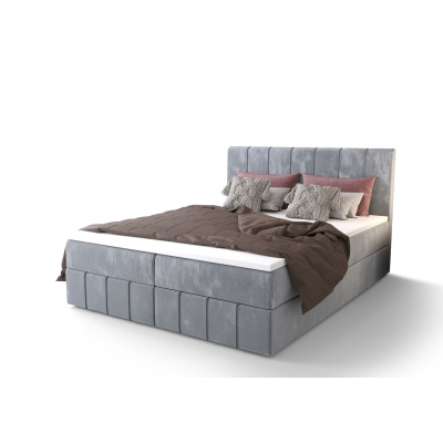 Boxspringbett MADLEN – 180x200, Blau