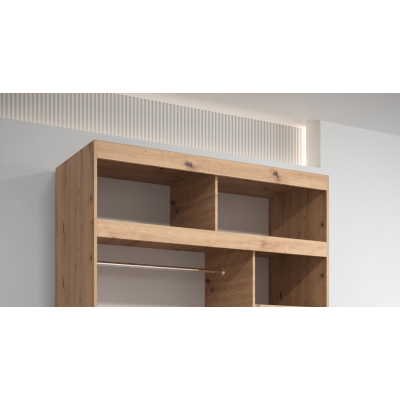 Aufsatz für Kleiderschrank UNI 150 – Artisan-Eiche