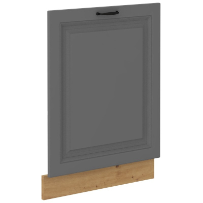 Tür für Einbau-Geschirrspüler SOPHIA – 713x596 mm, grau / Artisan-Eiche