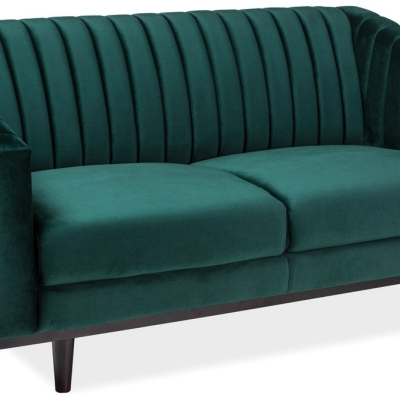 Zweisitzer-Sofa ELENOR – dunkelgrün