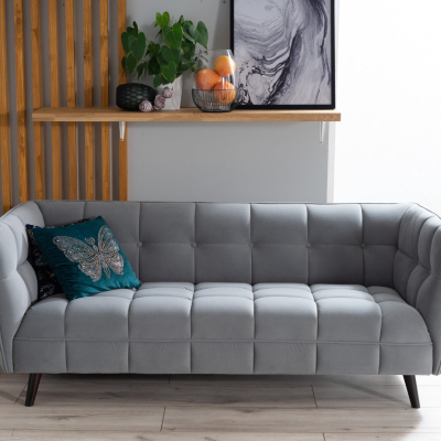 Dreisitziges Sofa SCARLET 3 – bordeauxrot