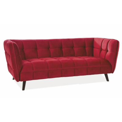 Dreisitziges Sofa SCARLET 3 – bordeauxrot