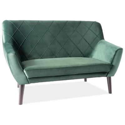 Zweisitzer-Sofa BORISKA - grün/wenge