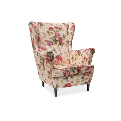 Polstersessel DONALD 2 - helle Blumen