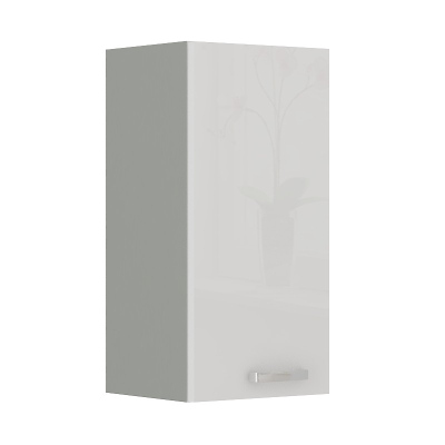 Küchenhängeschrank ULLERIKE – Breite 30 cm, weiß / grau